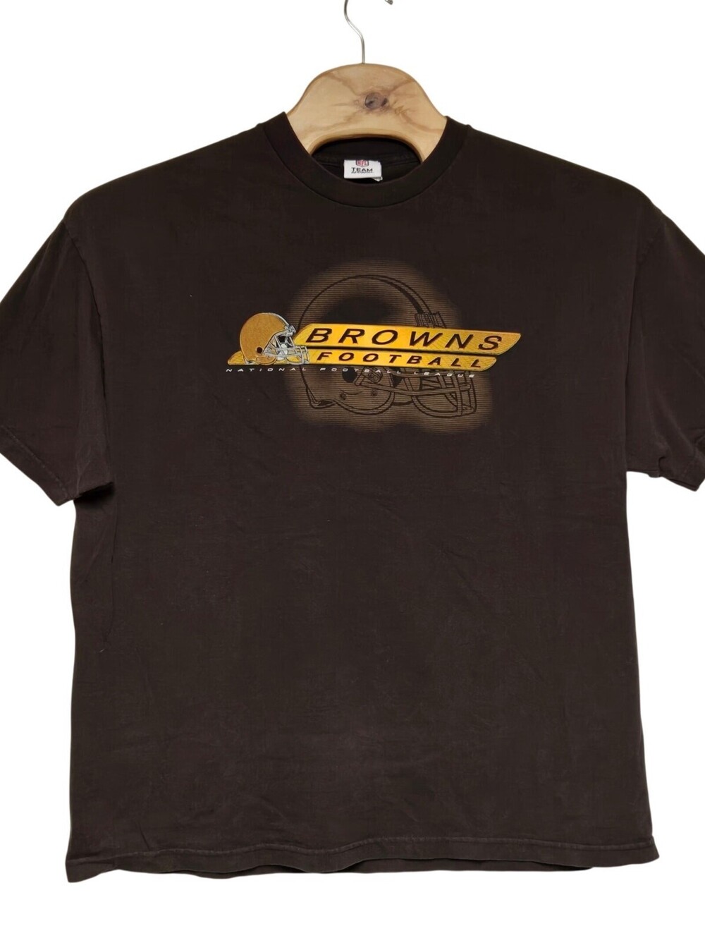 Vintage Cleveland Browns T-Shirt Men's XXL Brown Y2K NFL Team